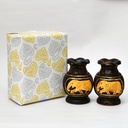 Wooden Decorative Vases (Set of 2)