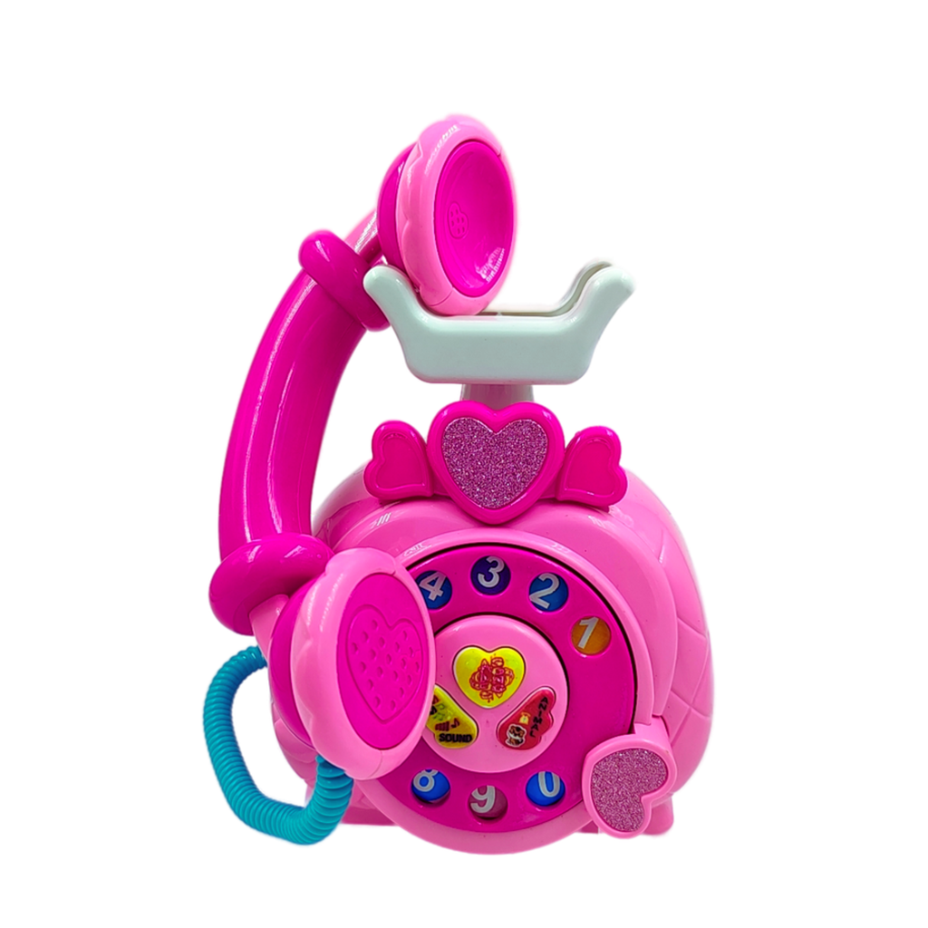 Big7 Stores L99 Plastic Telephone Toy (11cm*11cm*17cm, Pink)