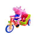 Peppa Pig Rickshaw Playset, Includes 2 Figures, Preschool Toy for Girls & Boys 3 Years and Up | Birthday Gift Toys for Kids