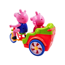 Peppa Pig Rickshaw Playset, Includes 2 Figures, Preschool Toy for Girls & Boys 3 Years and Up | Birthday Gift Toys for Kids