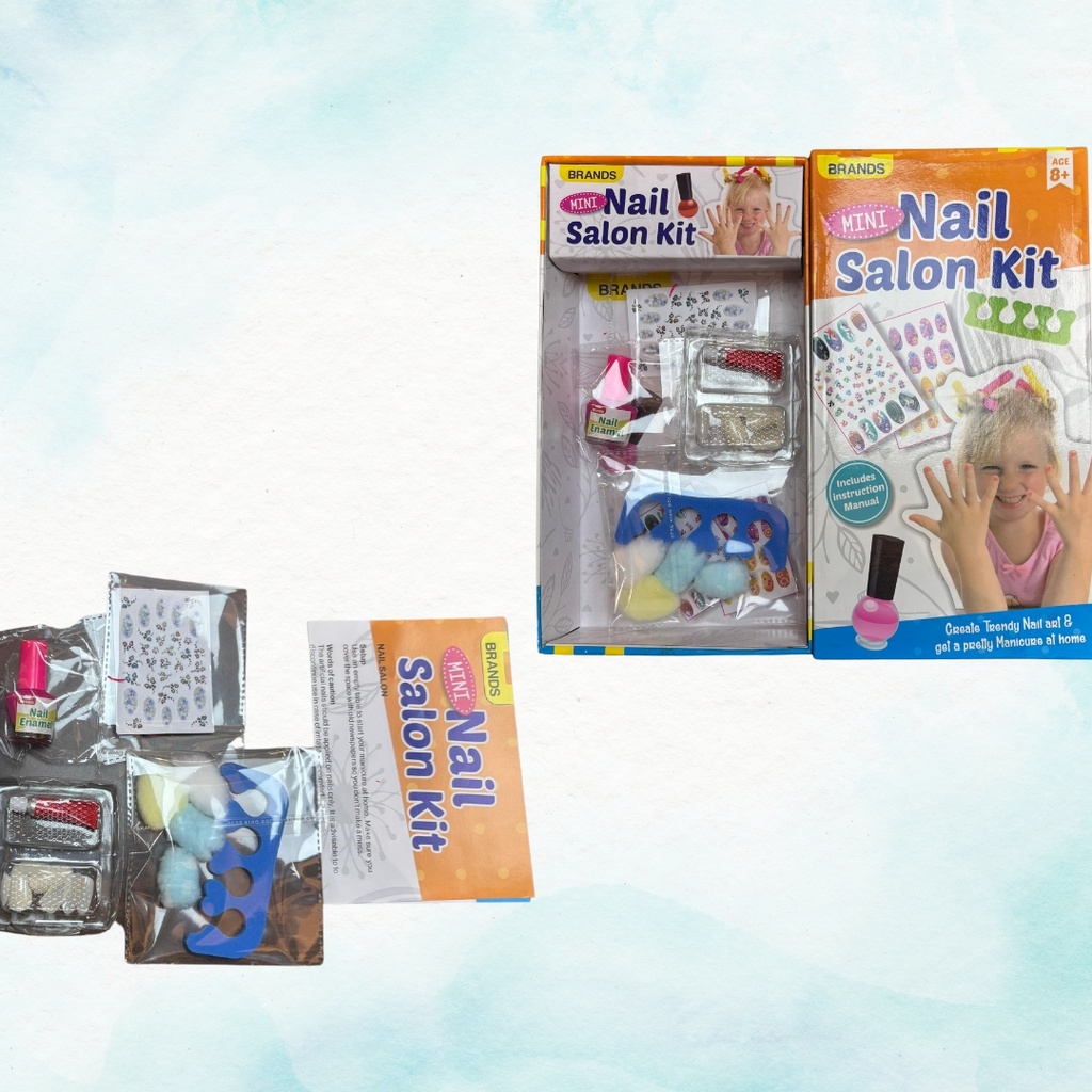 Mini Nail Salon Kit for Kids 8+ Years