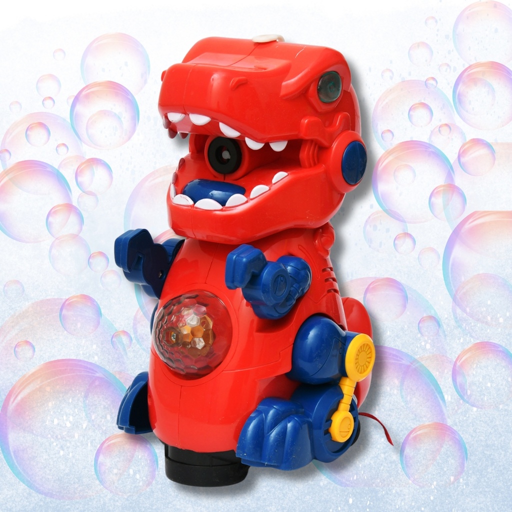 Bubble Dinosaur Toy for Kids | Automatic Bubble Machine Maker with Lights Sound
