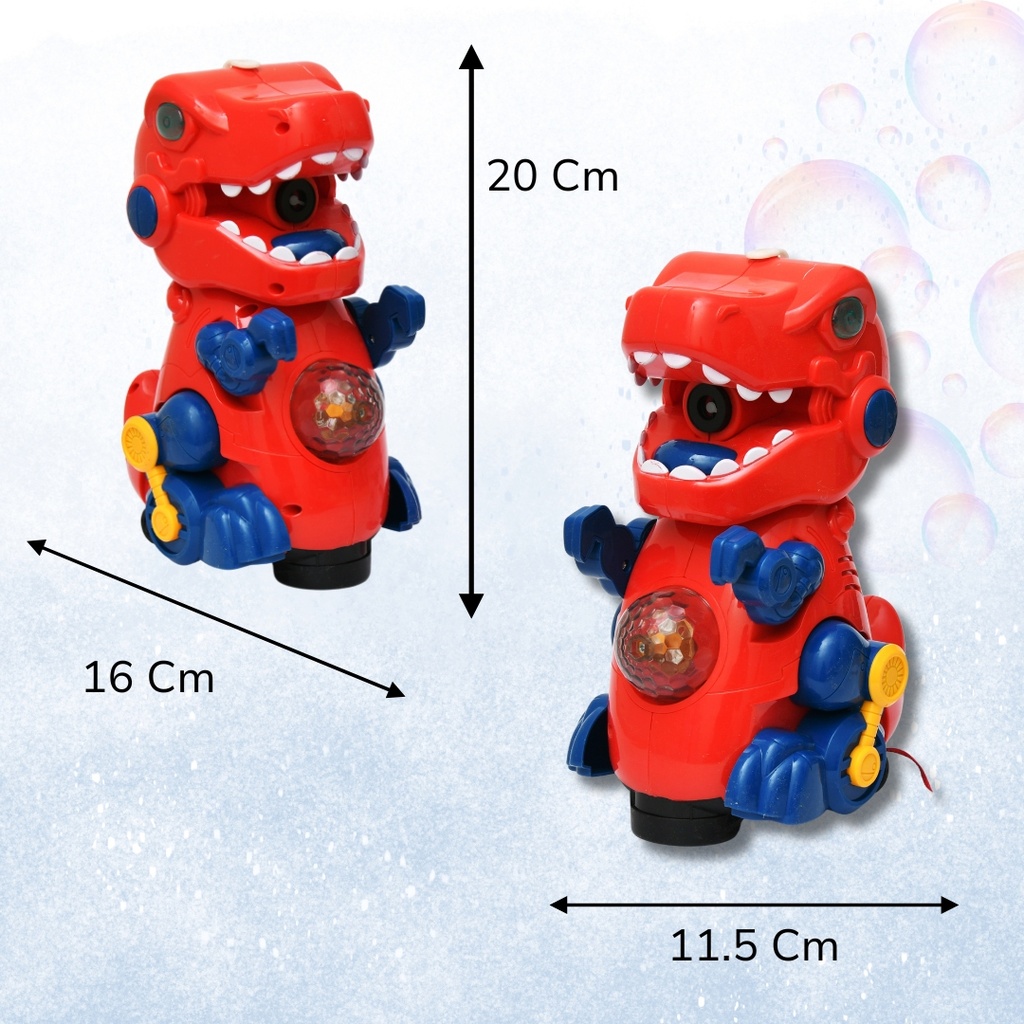 Bubble Dinosaur Toy for Kids | Automatic Bubble Machine Maker with Lights Sound