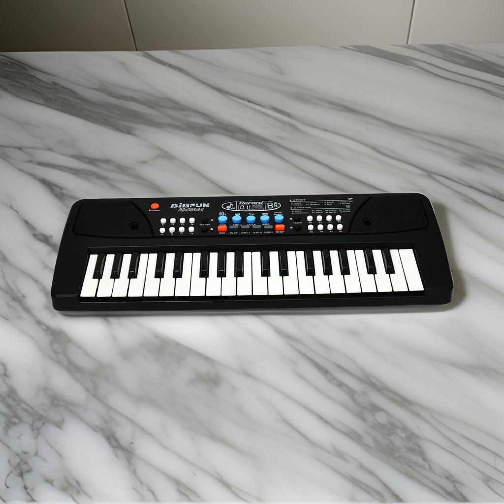 Piano with Mic 37 Keys 8 Rhythms 8 Tones 6 Demos Portable Electronic Keyboard Toy Beginners