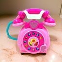 Kids Classic Dial Telephone Toy with Rotating Number Dial Sound Effects & Lights