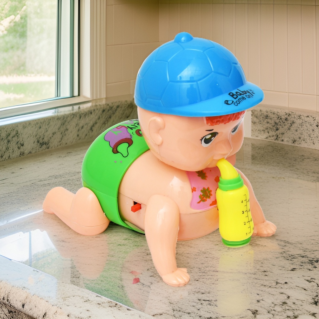 Musical Baby Crawling Toy for Kids with LED Lights and Sound Interactive Learning Toys for Babies Toddlers & Infants