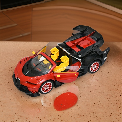  Bugatti Model Remote Control Transform 360 Rotating 
 Race Car Toys with Lights Rechargeable