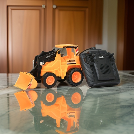 [JCB Toy 989] Remote Control Plastic Construction Realistic Engineer Vehicle Bulldozer Construction Toys Truck Machine for Kids 