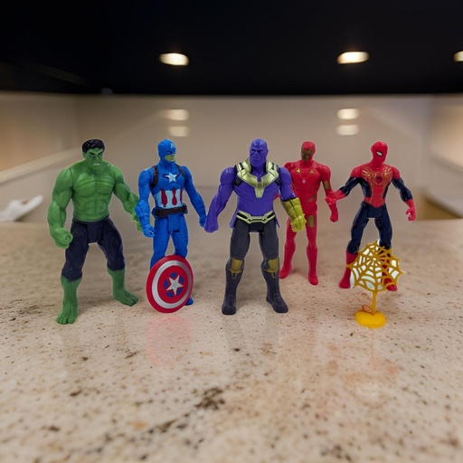 [Superheroes 099] Big7 Stores K99 Plastic Avenger Superheroes (Set 0f 5)