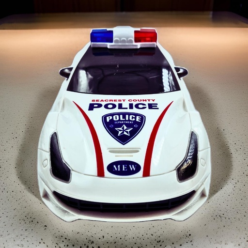 [Police Car 04] Police Car Bump and Go Cop with Fun Flashing Lights and Realistic Sounds Toy Car 